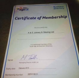 Another year as a contractor on the age uk directoryhttp://ae-joineryglazing.co.uk: Click Here To View Larger Image