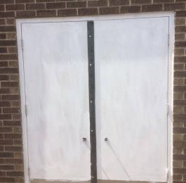 New timber fire doors and frame fitted for a church in Nottingham That should cement me a place at the pearly gates when it's my turn: Click Here To View Larger Image